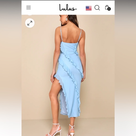 Ruffled Midi Dress - Picture 2 of 7